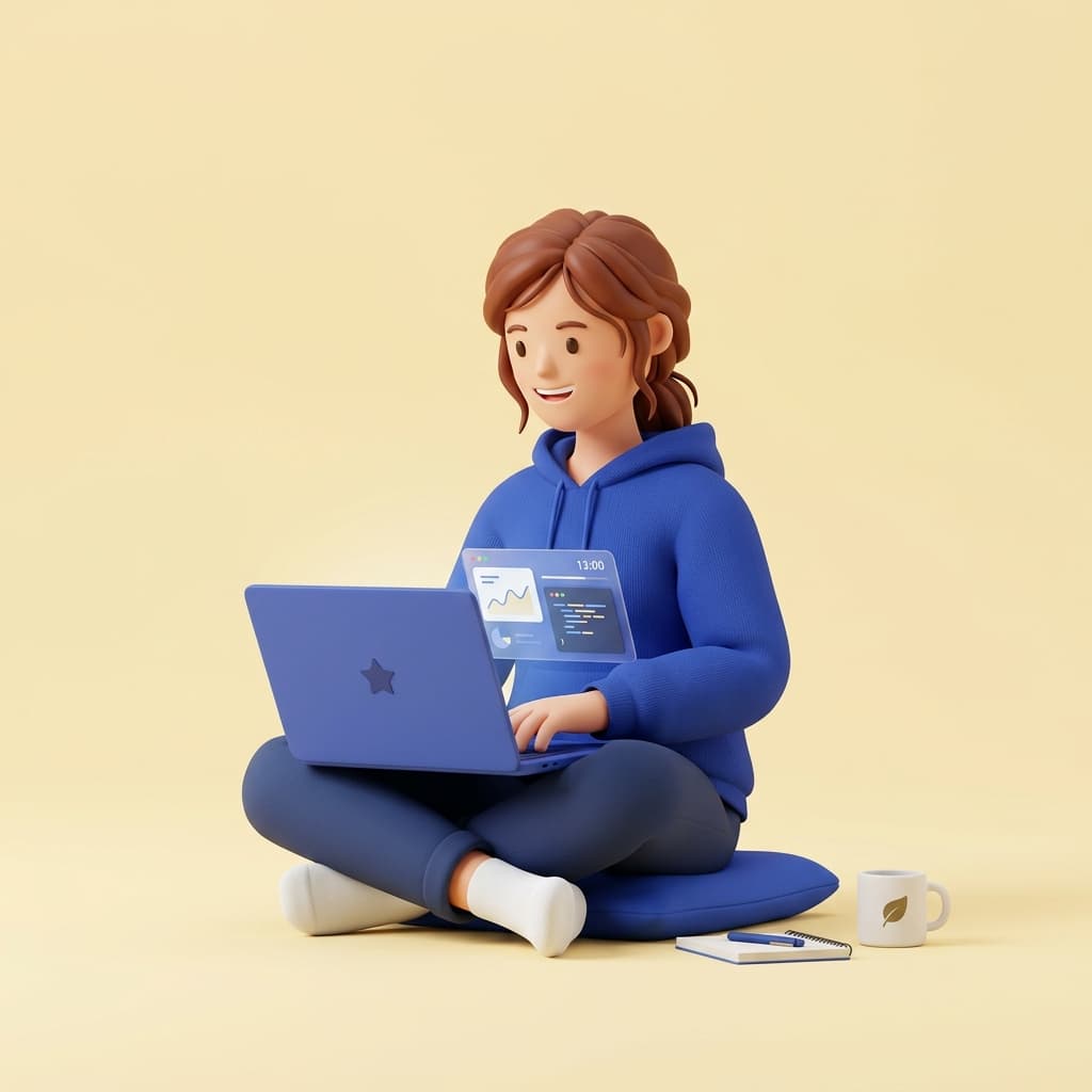 Student learning online
